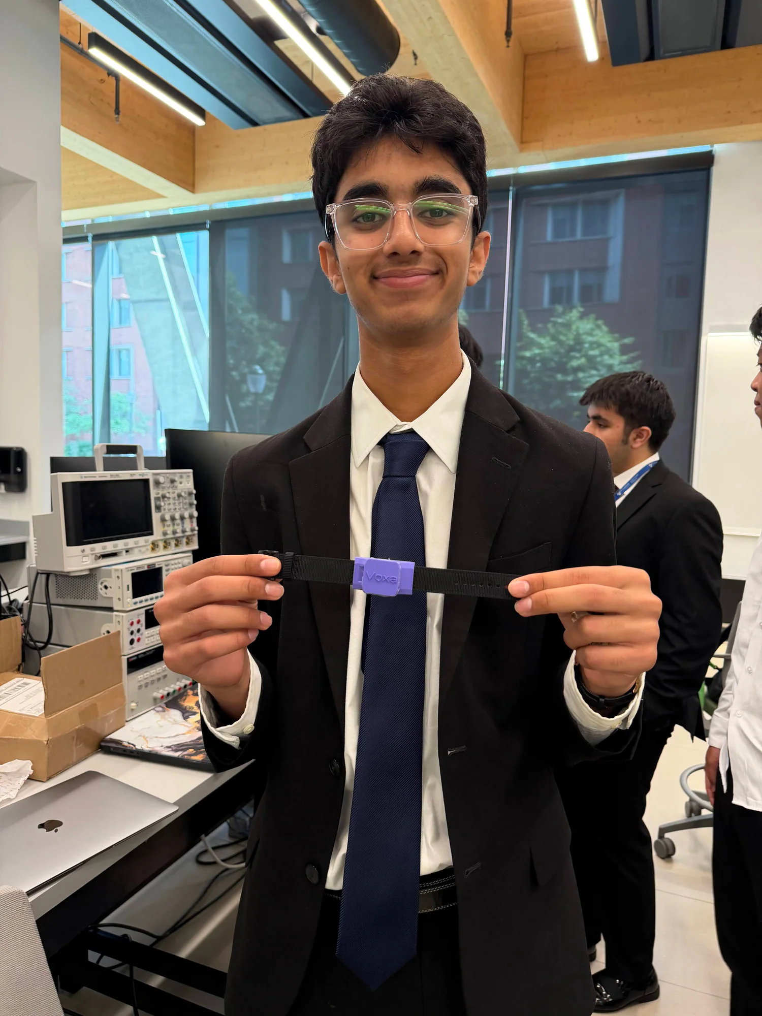 Voxa Cue wearable prototype in development